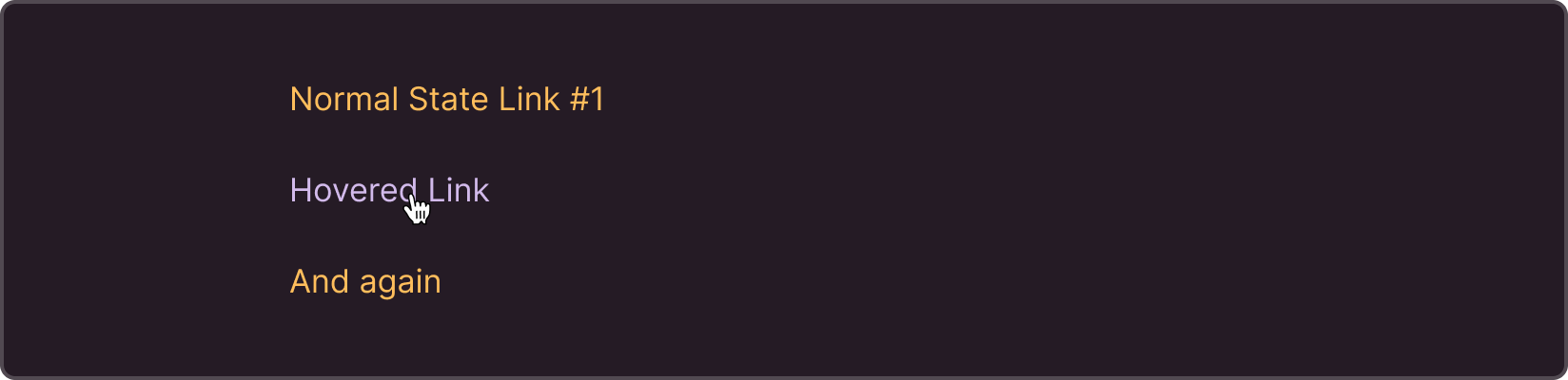 Visited link hover color