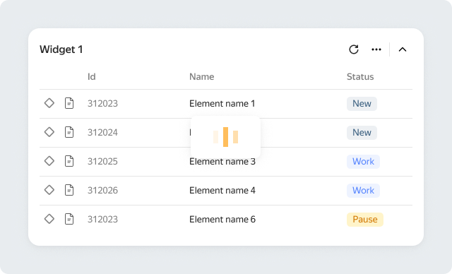 Cargador en una capa de fondo